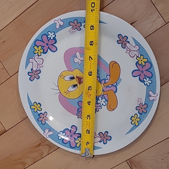 Gibson Looney Tunes tweety bird hearts/flowers plates, bowls, and mugs - Picture 4 of 8